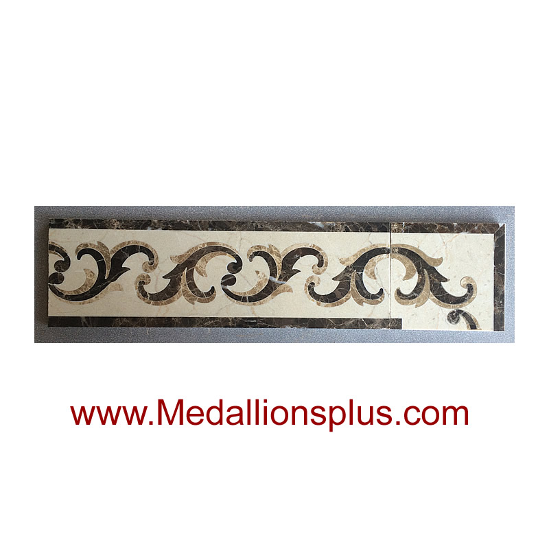 ML-86 waterjet tile border corner 4 x 4